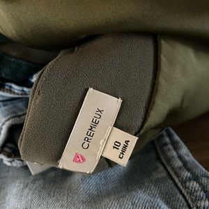 sage green Shirt lining silk/satiny soft